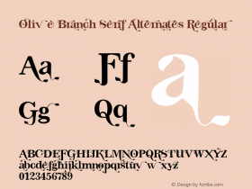 Olive Branch Serif Alternates