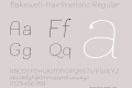 Bakewell-HairlineItalic