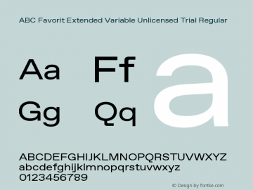 ABC Favorit Extended Variable Unlicensed Trial