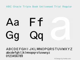 ABC Oracle Triple Book Unlicensed Trial