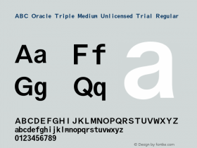 ABC Oracle Triple Medium Unlicensed Trial