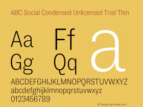 ABC Social Condensed Unlicensed Trial