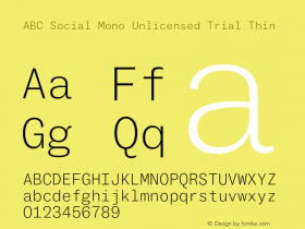 ABC Social Mono Unlicensed Trial