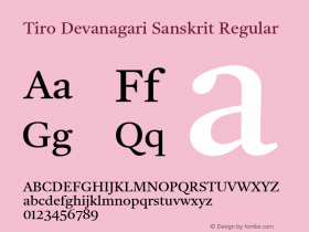 Tiro Devanagari Sanskrit