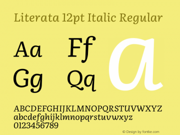 Literata 12pt Italic