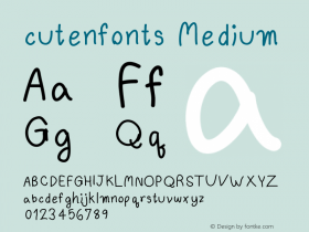 cutenfonts