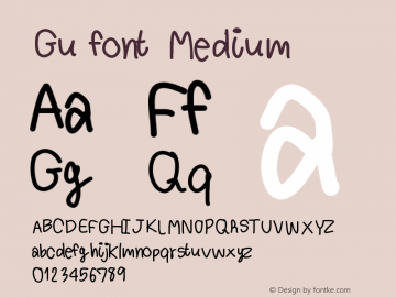 Gu font