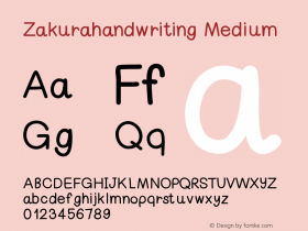 Zakurahandwriting