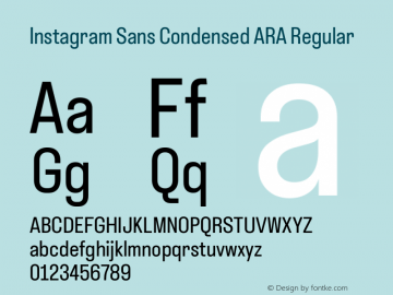 Instagram Sans Condensed ARA