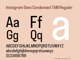 Instagram Sans Condensed TAM