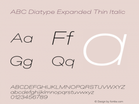 ABC Diatype Expanded