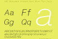 ABC Monument Grotesk Semi Mono