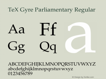 TeX Gyre Parliamentary