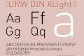 ☞URW DIN XLight