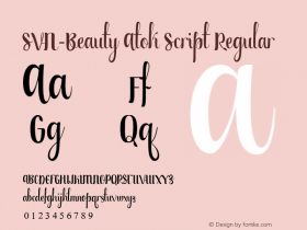 SVN-Beauty Atok Script