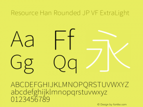 Resource Han Rounded JP VF