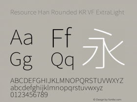 Resource Han Rounded KR VF