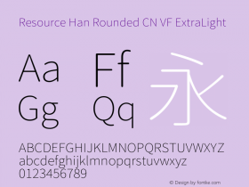 Resource Han Rounded CN VF