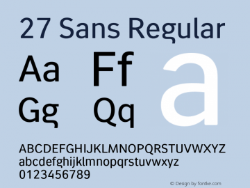 27 Sans