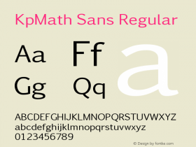 KpMath Sans