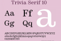 ☞Trivia Serif 10