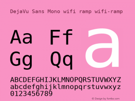 DejaVu Sans Mono wifi ramp