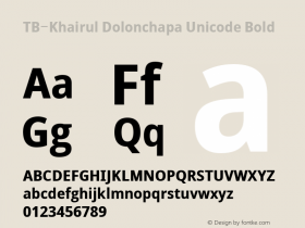TB-Khairul Dolonchapa Unicode