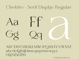 Cheldro - Serif Display