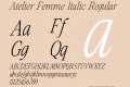 Atelier Femme Italic