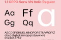 1.1 OPPO Sans VN Italic