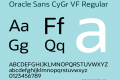 Oracle Sans CyGr VF