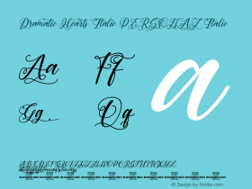 Dramatic Hearts Italic PERSONAL