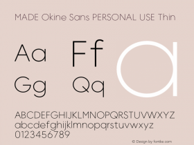 MADE Okine Sans PERSONAL USE