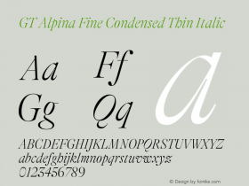 GT Alpina Fine Condensed