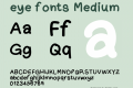 eye fonts