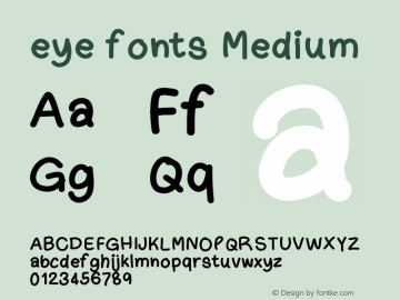 eye fonts