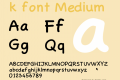 k font