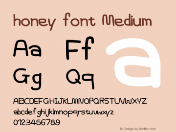 honey font