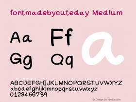 fontmadebycuteday