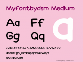 Myfontbydsm