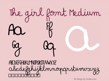 The girl font