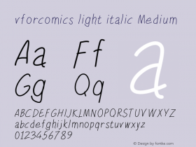 vforcomics light italic