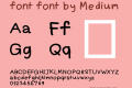 font font by