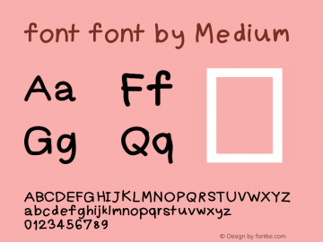 font font by