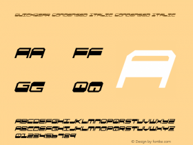 QuickGear Condensed Italic