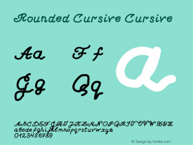 Rounded Cursive