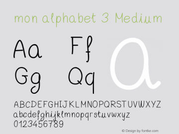 mon alphabet 3