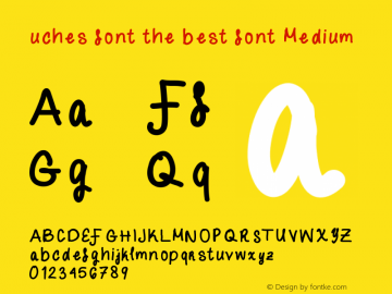 uches font the best font