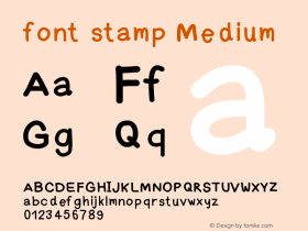 font stamp