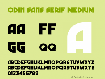 Odin Sans Serif
